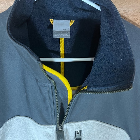 Nike Fleece & Soft Shell Jacket, Mens L, Grey / Blue - Picture 4 of 8